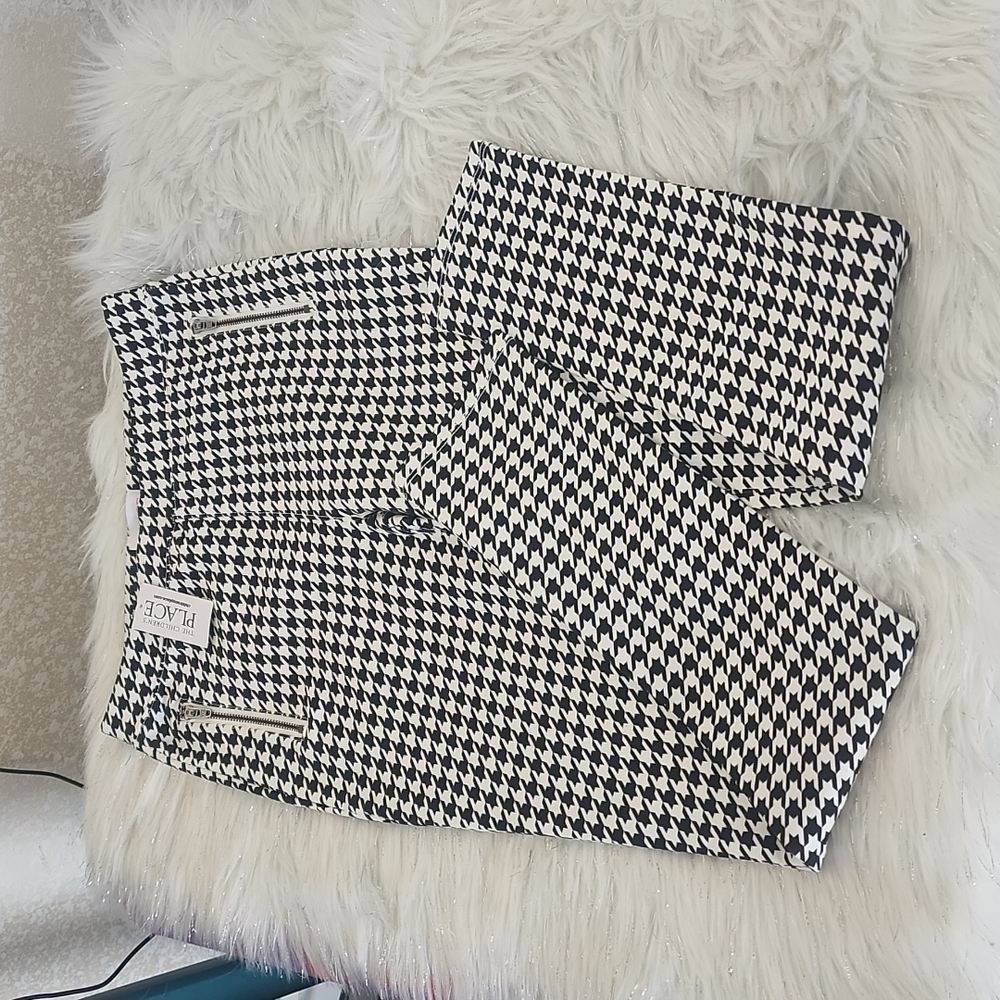 Big girls black and white pants